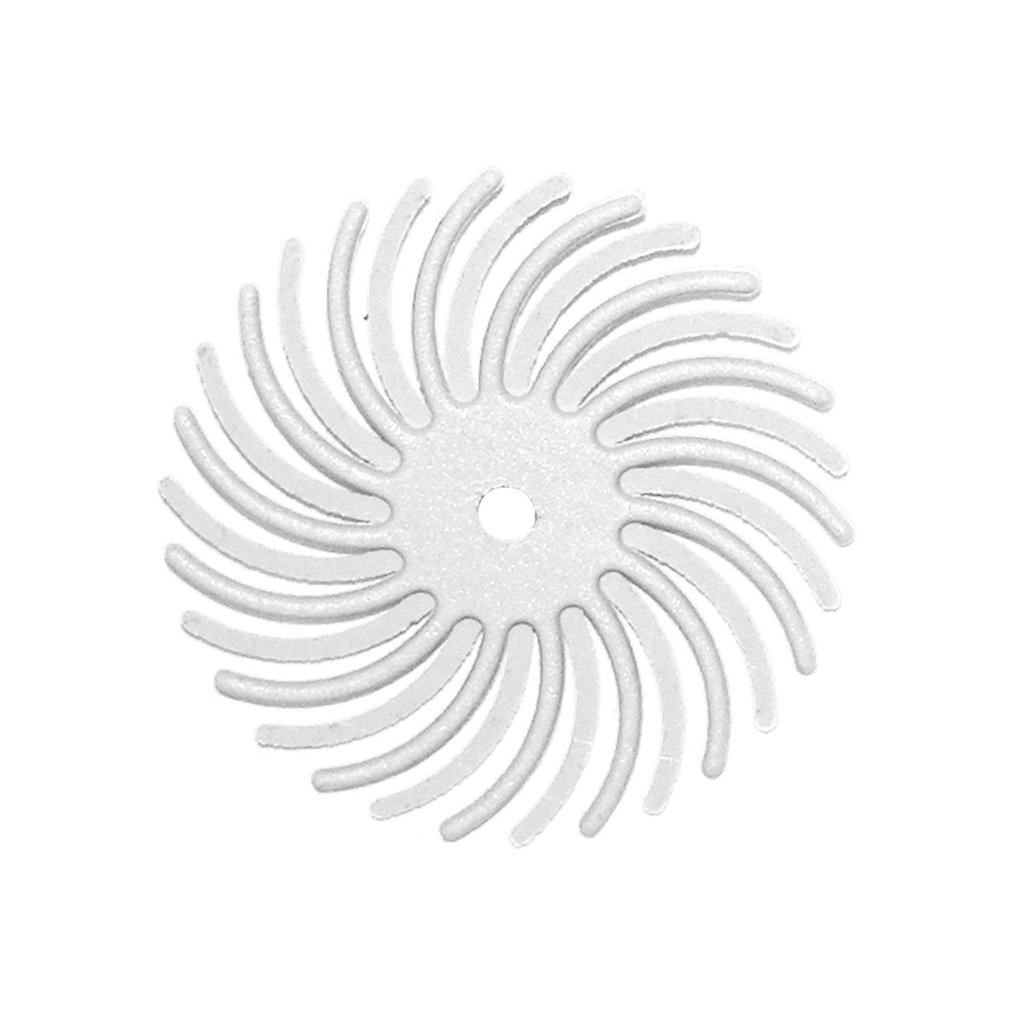 Dedeco® SUNBURST® Radial Discs - 7/8" 120 grit (Pkg. of 48) White