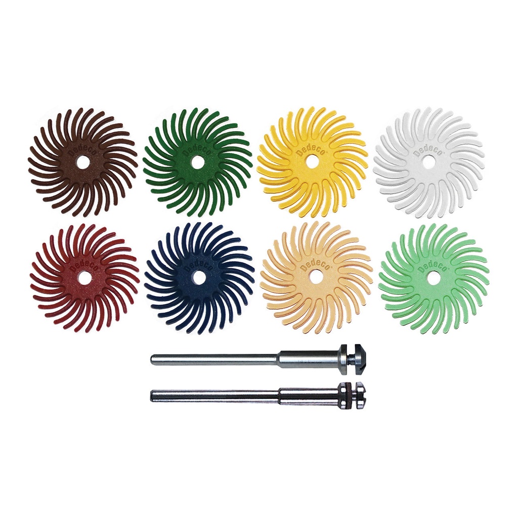 Dedeco® SUNBURST® 1" Radial Discs 66 Piece Set