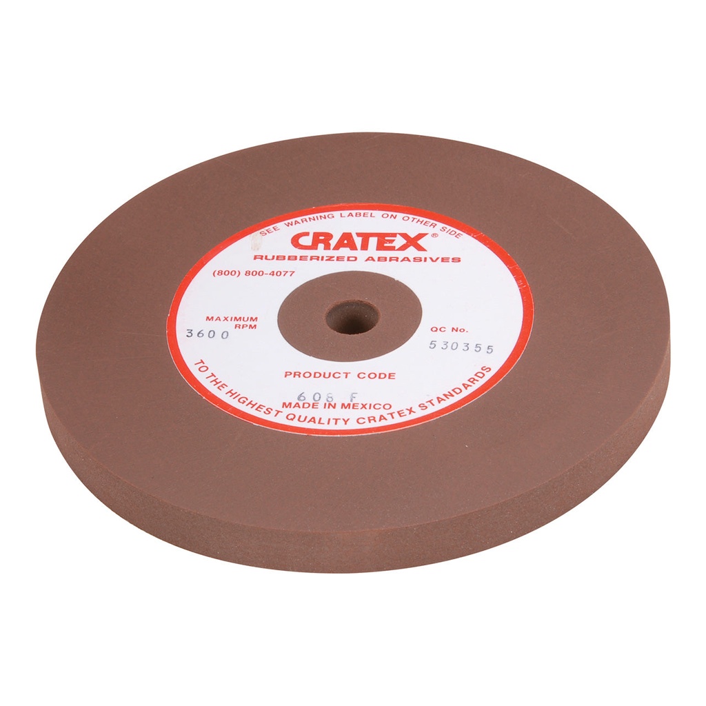 Cratex® Large Wheel, 6"x1/2" - 608 Fine