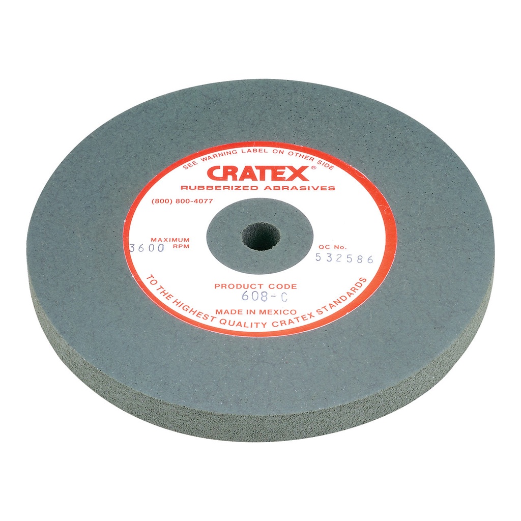 Cratex® Large Wheel, 6"x1/2" - 608 Coarse