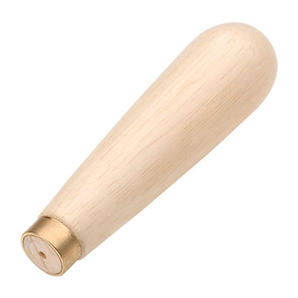 Contoured Wood Needle File Handle - 3-1/2" Long