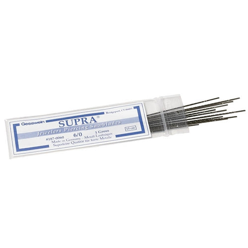 [187-0010] SUPRA® Golden Piercing Saw Blades - #0, 1 Gross