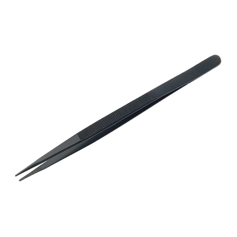 [195-0337] Economical Diamond Tweezers - Black, Medium Point