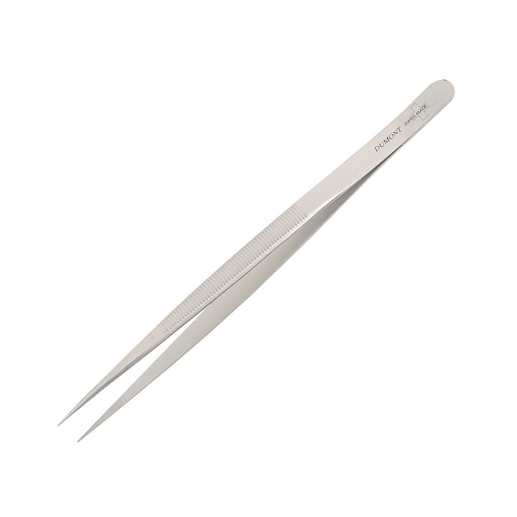 Dumont® Diamond Serrated Tip Tweezers - Stainless, Fine Point