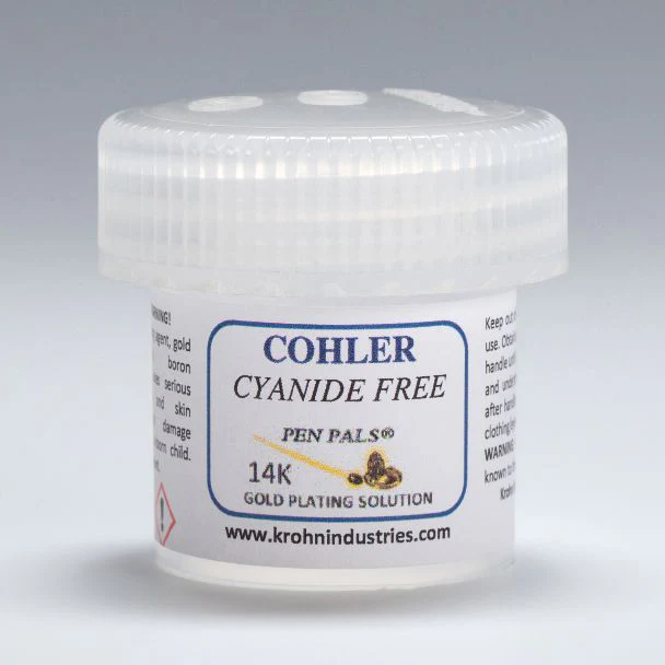 Cohler Gold Pen Plating Solution 14K 1 oz.