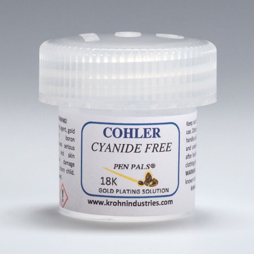 Cohler Gold Pen Plating Solution 24K 1 oz.