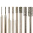 Diamond Burs, 1/8" Shank - 30-Piece Set