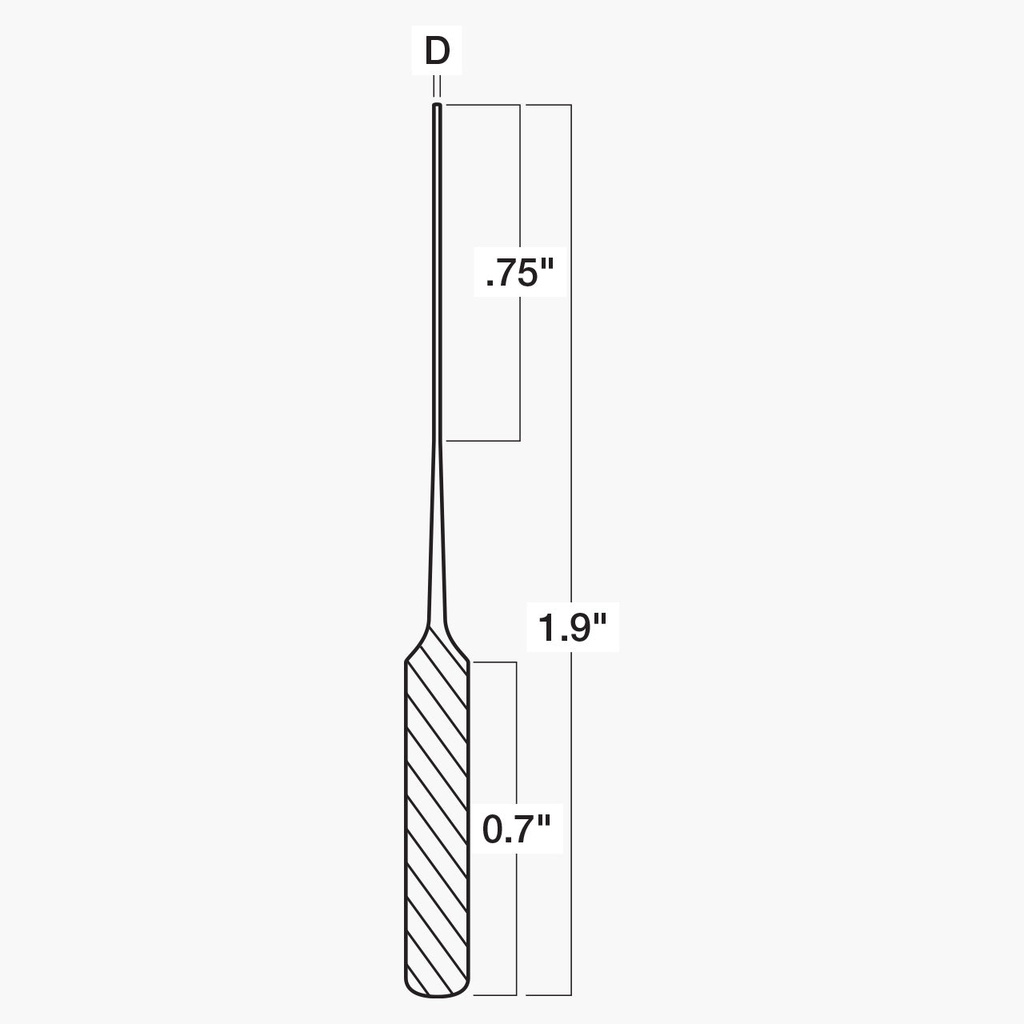 Micro Diamond Grinding Pins 0.055" Tapered (Pkg of 10)