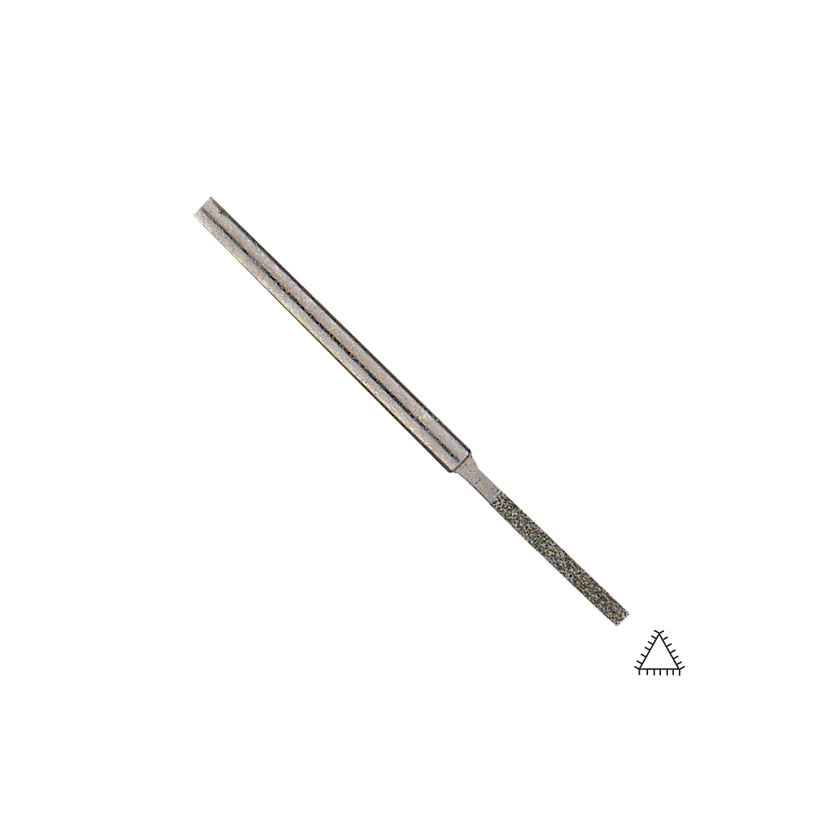 [240-1520] Three-Square 2mm Gesswein® Diamond Poli File Medium