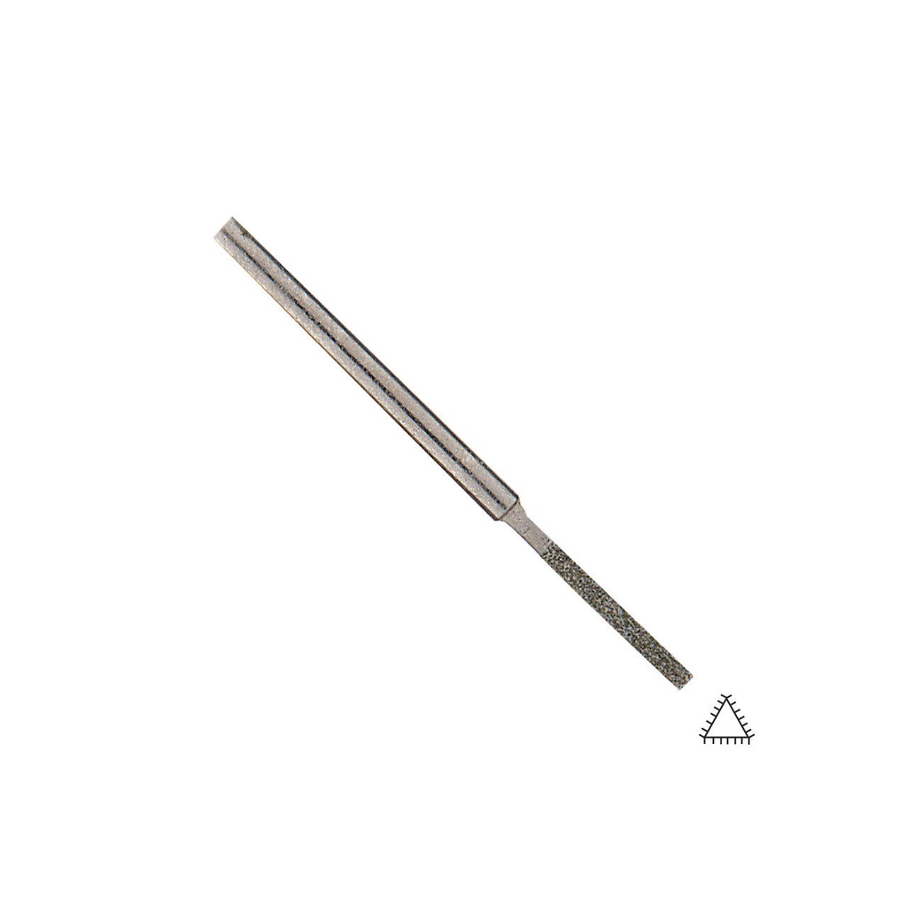 [240-1535] Three-Square 3mm Gesswein® Diamond Poli File Medium