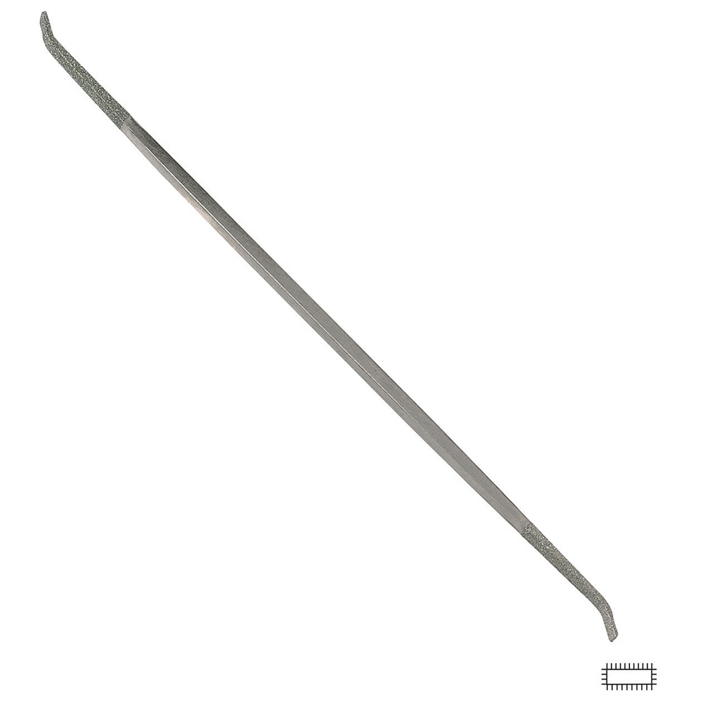 [240-3180] Gesswein® 18R Flat Curved Diamond Riffler