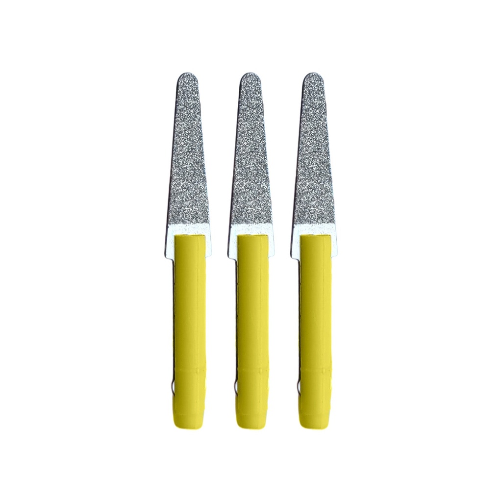 [241-0606] Mini-Filer Diamond Tips, 2mm Shank - Spatula, D64 (Pkg. of 3)