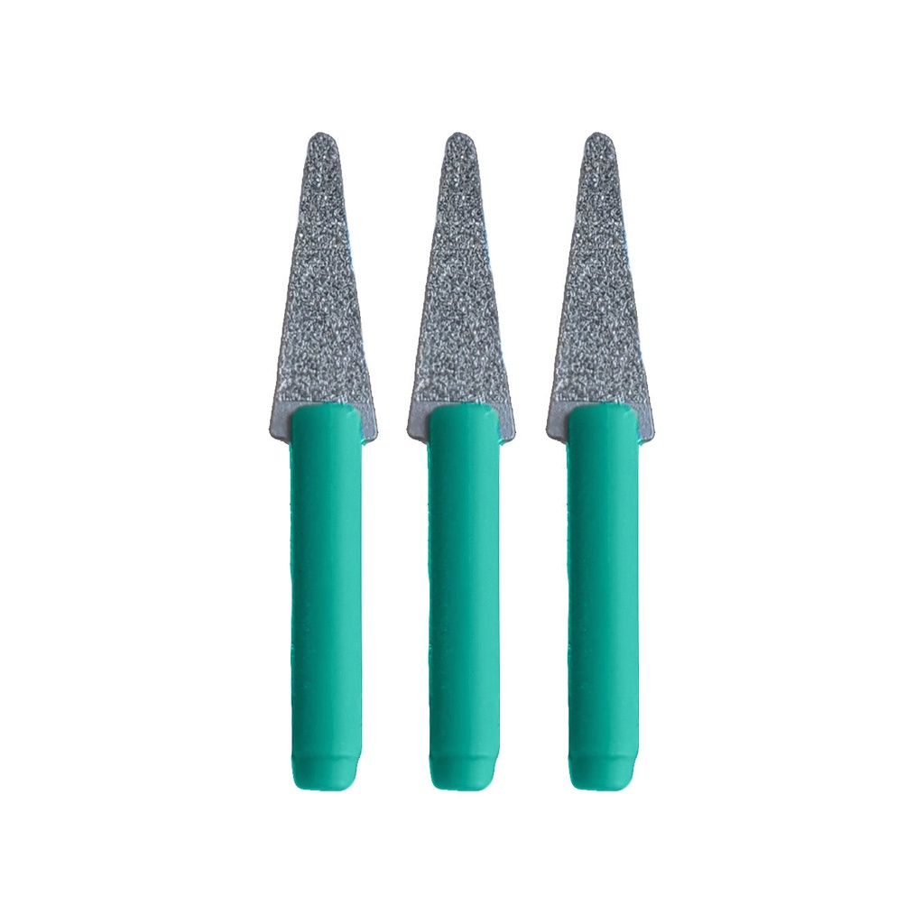 [241-0621] Mini-Filer Diamond Tips, 2mm Shank - Knife, D151 (Pkg. of 3)