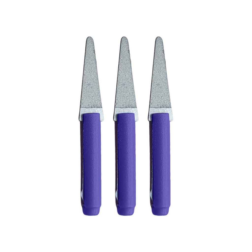 Mini-Filer Diamond Tips, 2mm Shank - Knife, 15 Micron (Pkg. of 3)