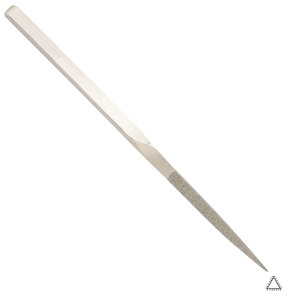 Gesswein® Three-Square 200 Grit Heavy-Duty Diamond Hand File