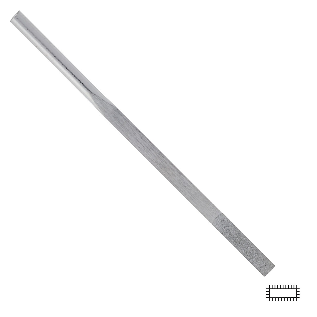 Gesswein® 3x72mm, 600 Grit, Tapered Diamond Poli File