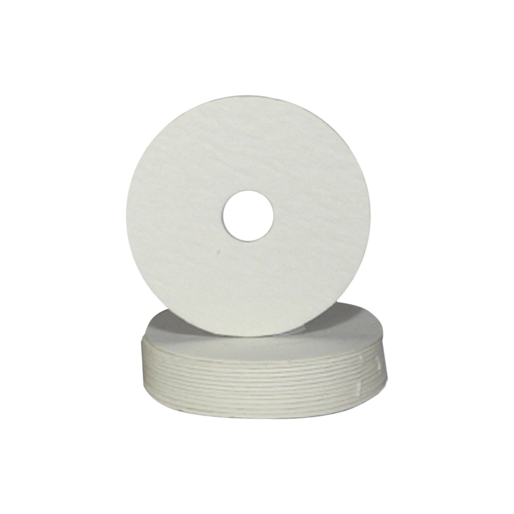 [260-0041] Non-Asbestos Round 3.5" Platinum Paper Bases (Pkg. of 20)