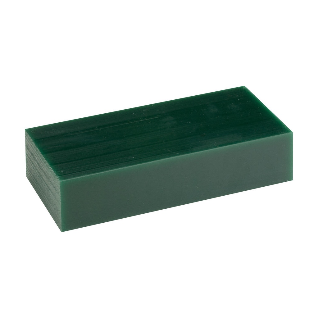 [261-7510] Matt™ Carving Wax 1lb. Green Block