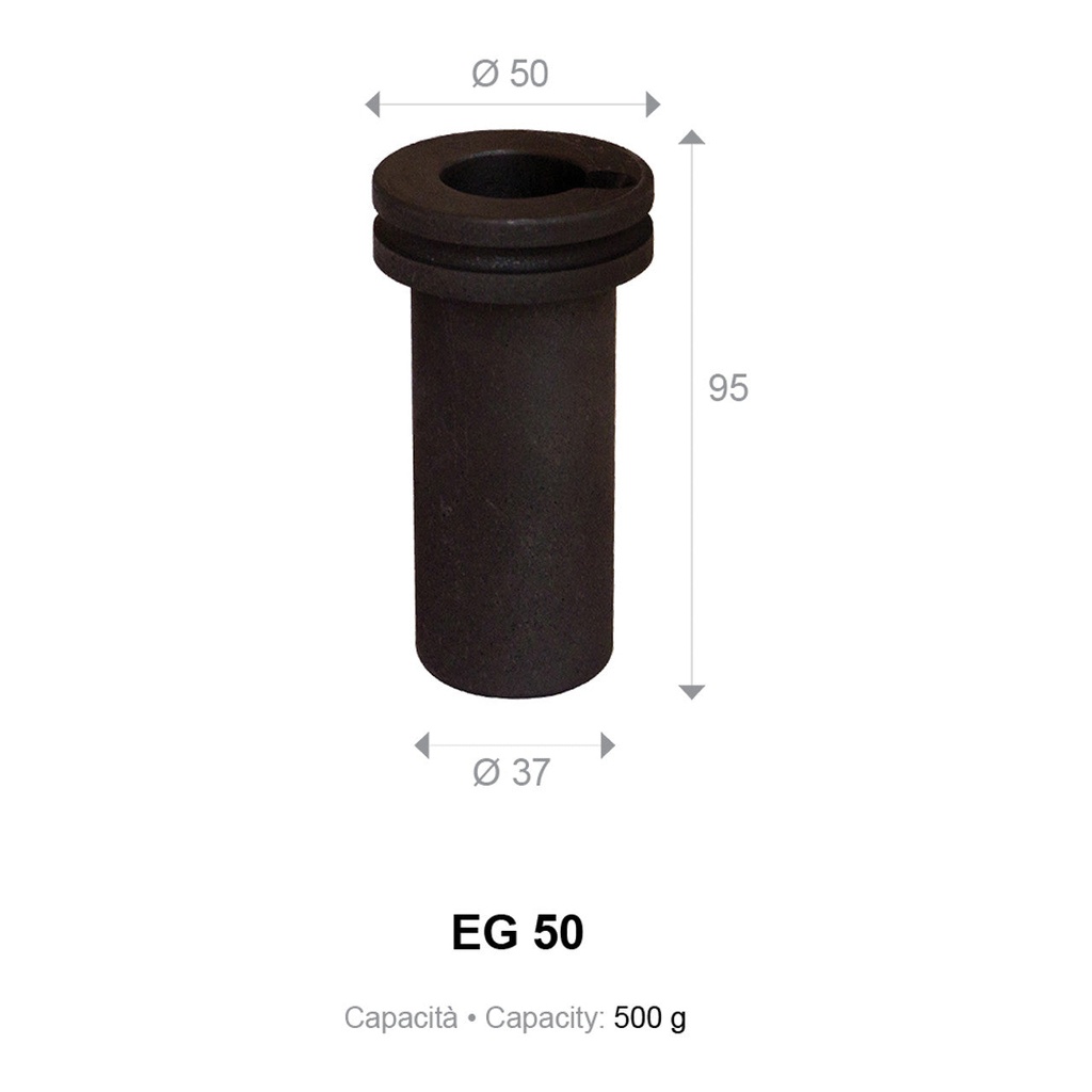 [265-1612] Repl 3000g Crucible for Electric Melter Furnace 3kg - EG78