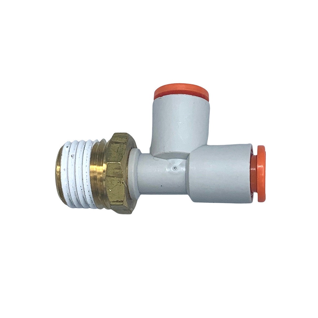 [265-2278] Quick Disconnect Fitting  - 1/4" Male Swivel T Connector