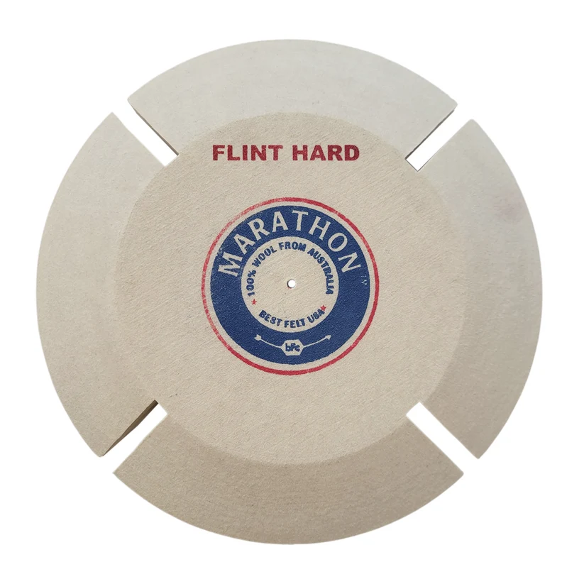[285-6137] Marathon Split Lap 6x1/2" Flint-Hard Felt