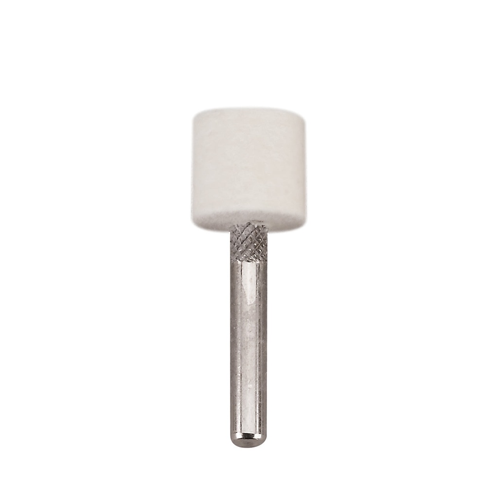 [286-1099] Mounted Felt Bobs, Cylinders - 1/4" Shank, 1110 Hard  (Pkg. of 12)