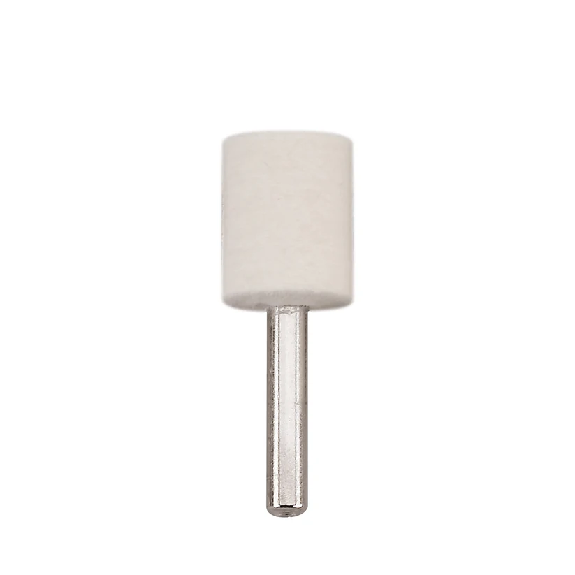 Mounted Felt Bobs, Cylinders - 1/4" Shank, 1111 Hard  (Pkg. of 12)