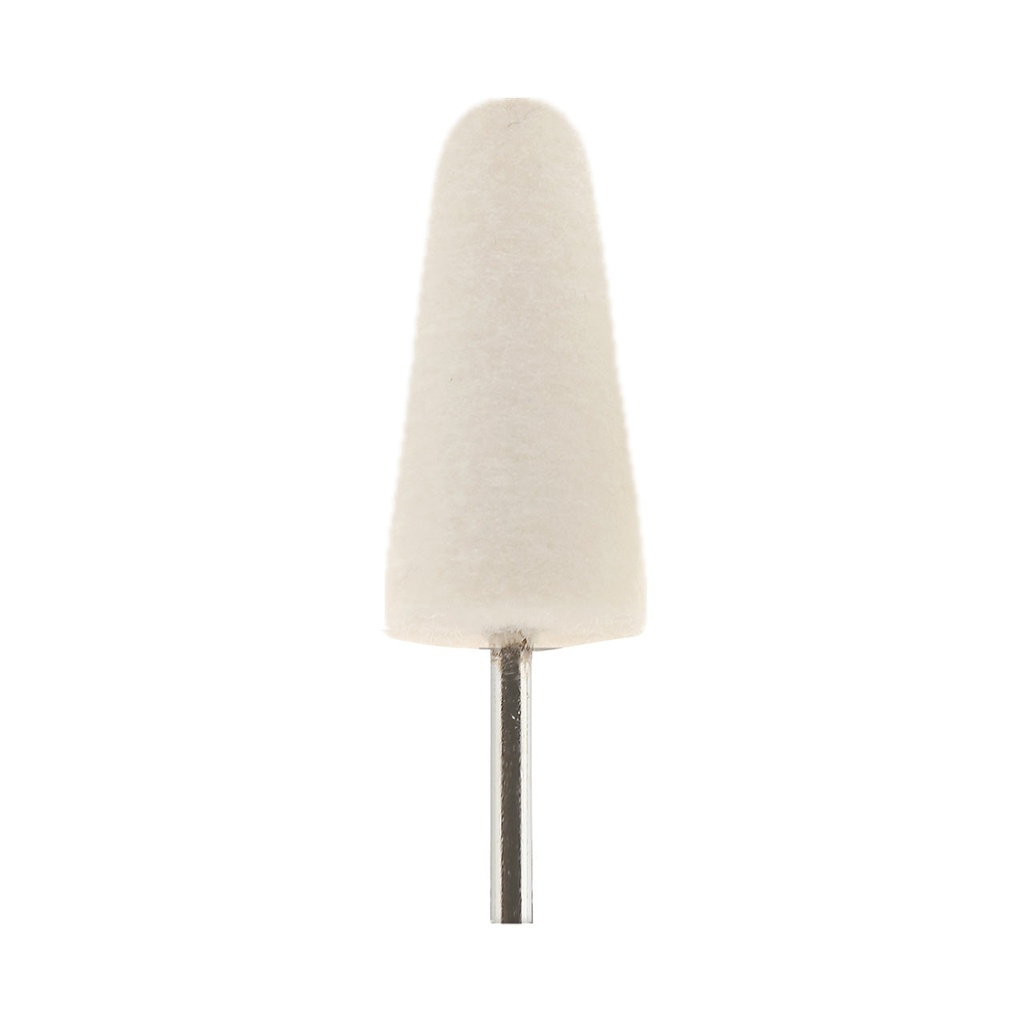 [286-1116] Mounted Felt Bobs 1"x2" Hard Bullets 1/4" Shank (Pkg. of 12)