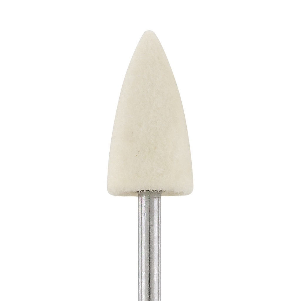 [288-2203] Mounted Felt Bobs - 3/32" Shank, Bullet, Hard