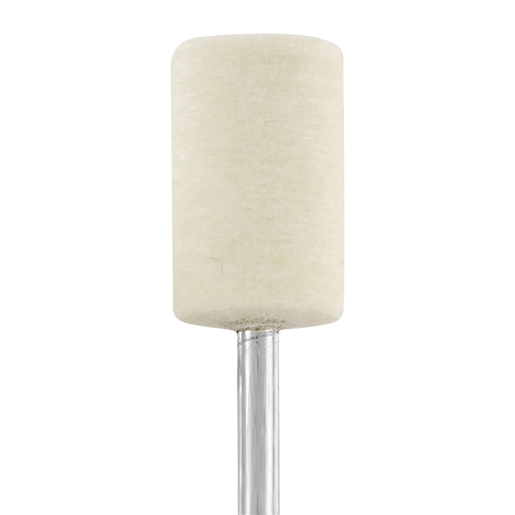 Mounted Felt Bobs - 3/32" Shank, Cylinder, 3/8" x 5/8", Medium (Pkg of 12)