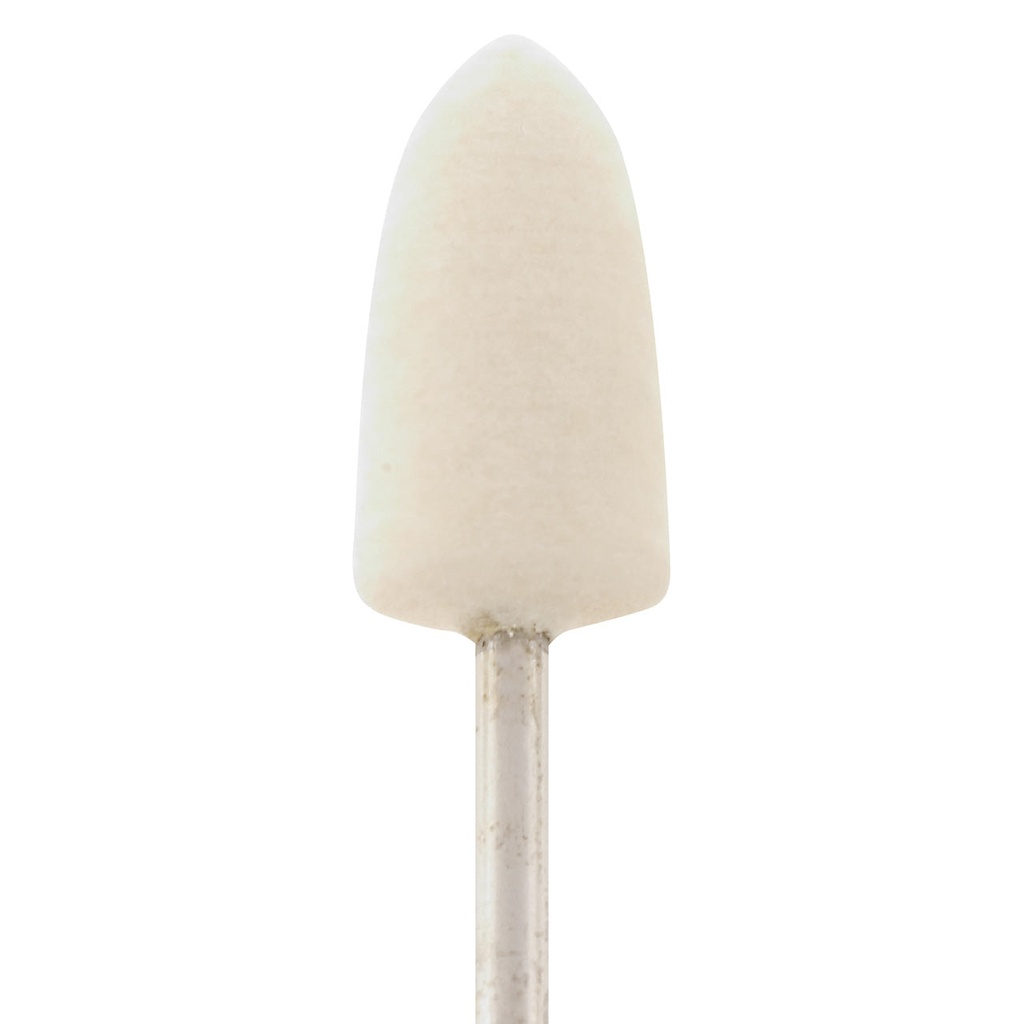 [289-1031] Mounted Felt Bobs, Round & Cone - 1/8" Shank - 1031 Soft  (Pkg. of 12)