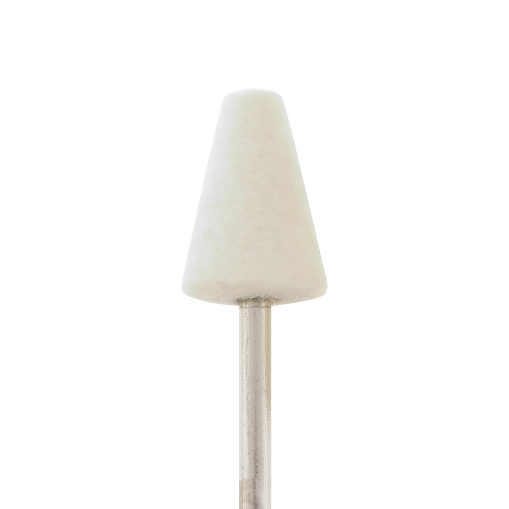 Mounted Felt Bobs, Round & Cone - 1/8" Shank - 1040 Soft  (Pkg. of 12)