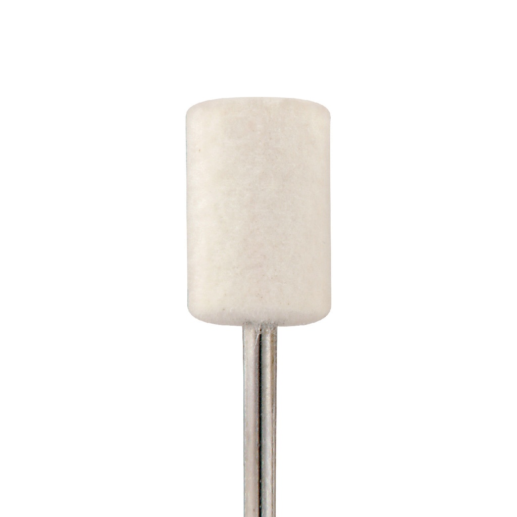 Mounted Felt Bobs, Cylinders - 1/8" Shank - 1105 Soft  (Pkg. of 12)