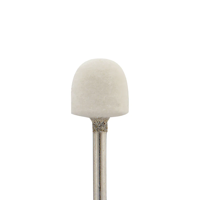 [290-1022] Mounted Felt Bobs, Round & Cone - 1/8" Shank - 1022 Medium  (Pkg. of 12)