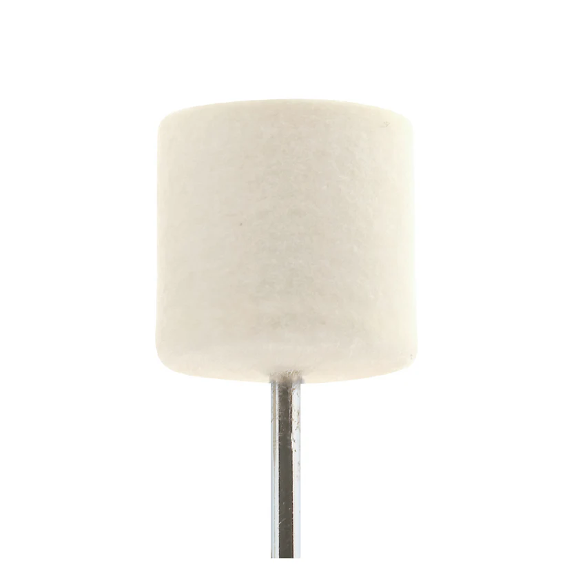 Mounted Felt Bobs 1"x1" Medium Cylinders 1/4" Shank (Pkg. of 12)