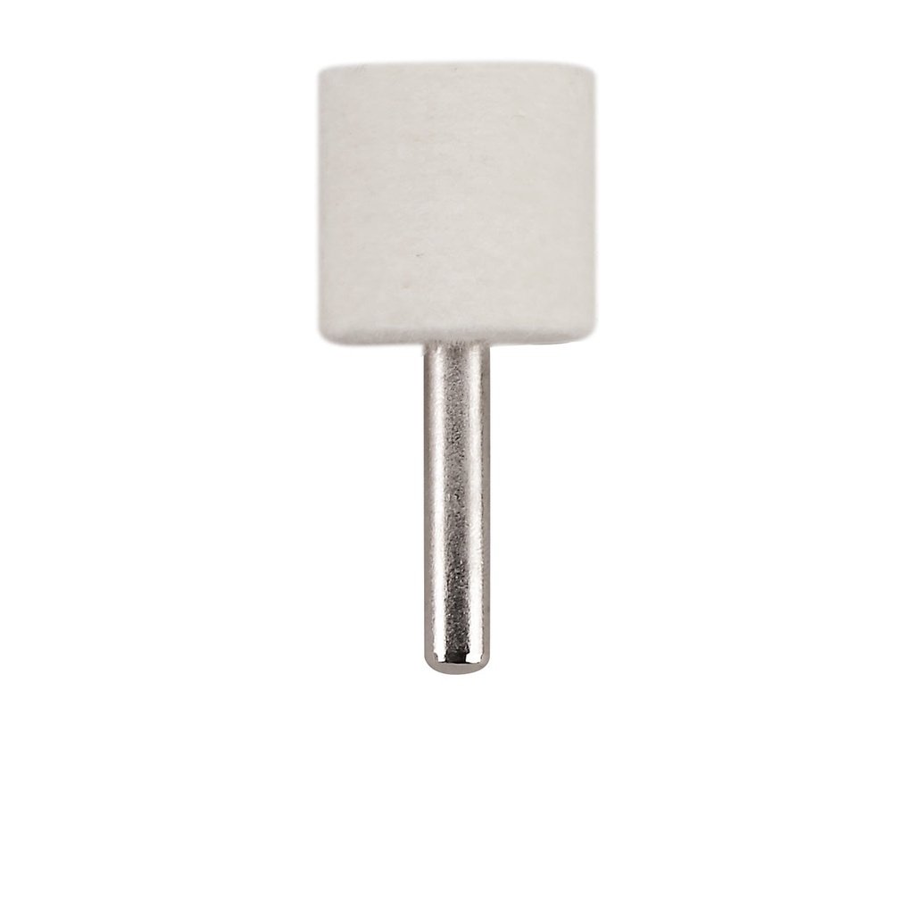 [291-1115] Mounted Felt Bobs, Cylinders - 1/4" Shank - 1114 Rock Hard  (Pkg. of 12)