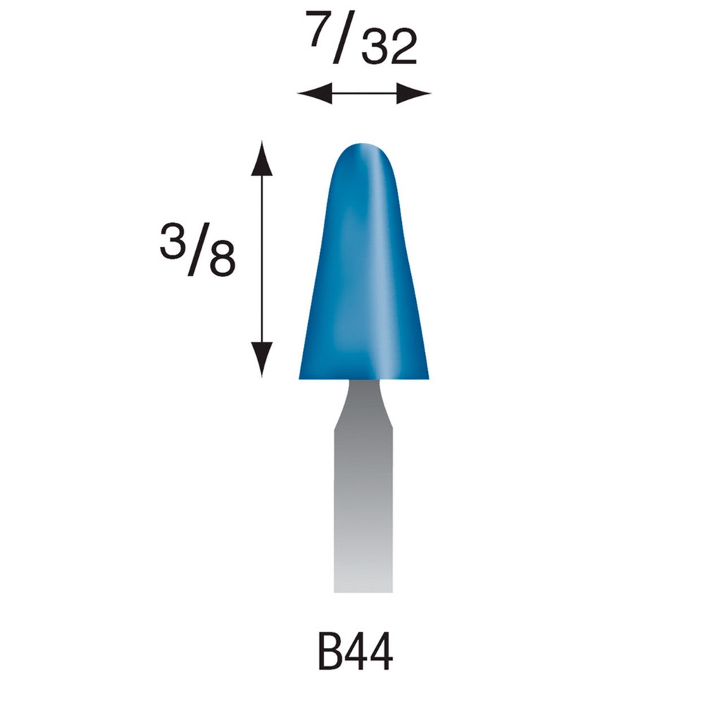 B45 Blue Mounted Points 1/8" Shank (Pkg of 24)