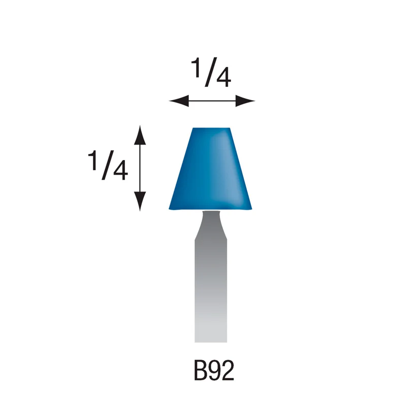 [305-0920] B92 Blue Mounted Points 1/8" Shank (Pkg of 24)