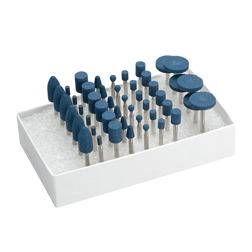 [305-3010] Gesswein® Blue Mounted Points Set of 48 - 1/8" Shank