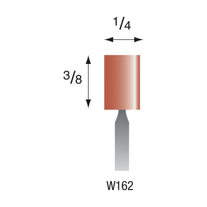 [310-1623] W162 Red Mounted Points 3mm Shank (Pkg of 24)