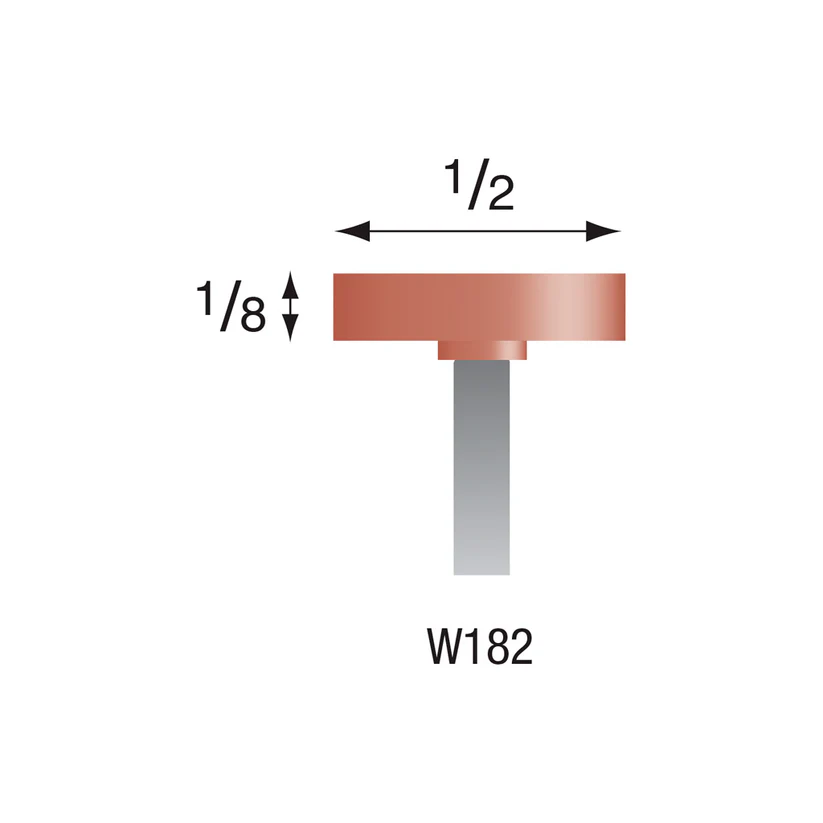 W182 Red Mounted Points 3mm Shank (Pkg of 24)