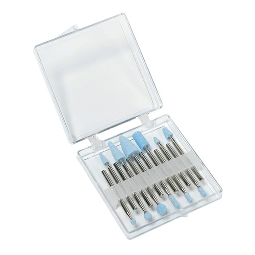 Light Blue Mounted Points Set of 12 - 1/8" Shank