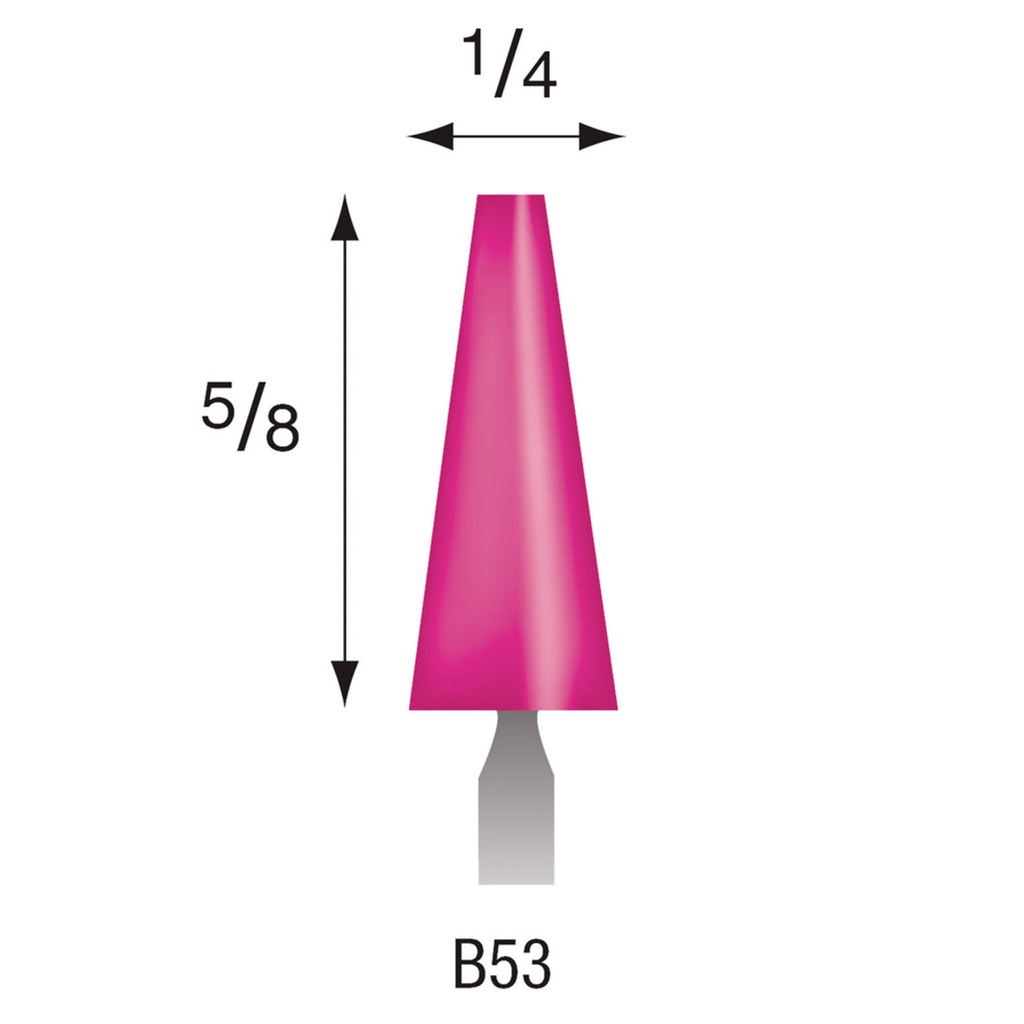 [340-0520] B52 Pink Mounted Points 1/8" Shank (Pkg of 24)