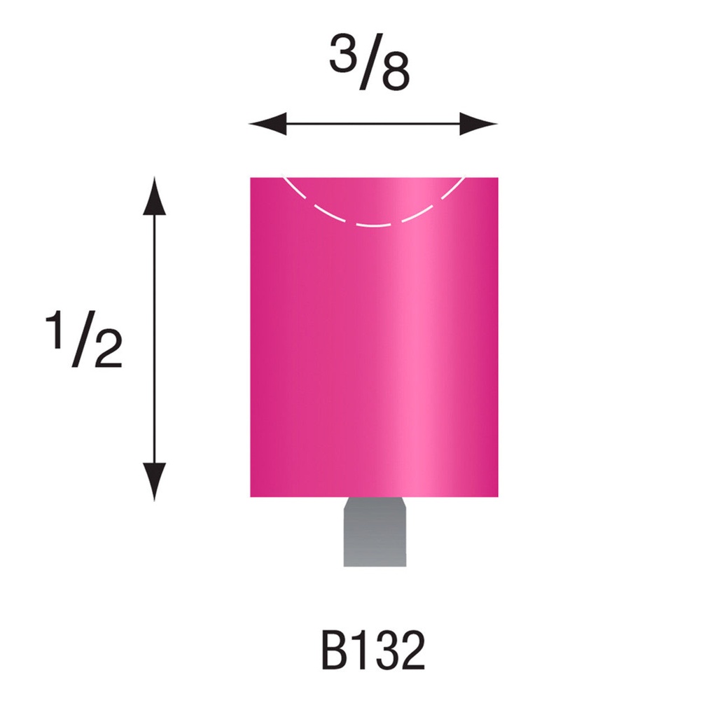 [340-1310] B131 Pink Mounted Points 1/8" Shank (Pkg of 24)