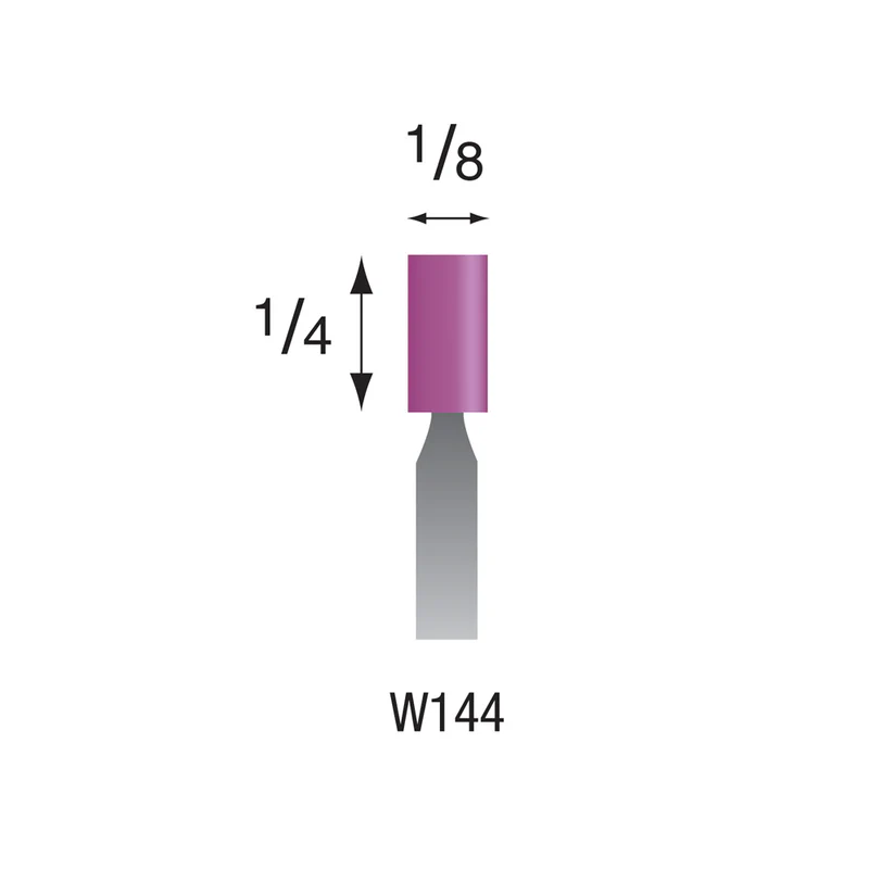 W144 Purple Mounted Points 3mm Shank (Pkg of 24)