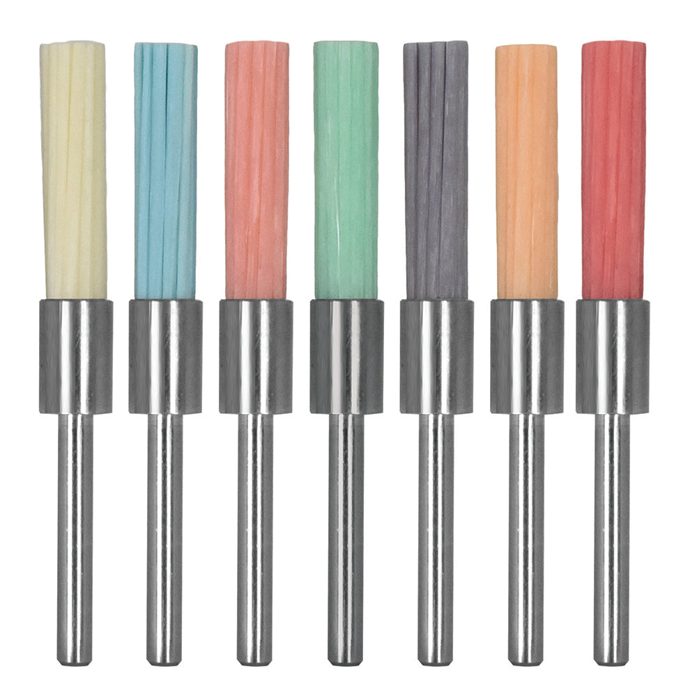[355-1526] Cristone Matrix Ceramic End Bristle Brush 7pc Set - 3mm Shanks