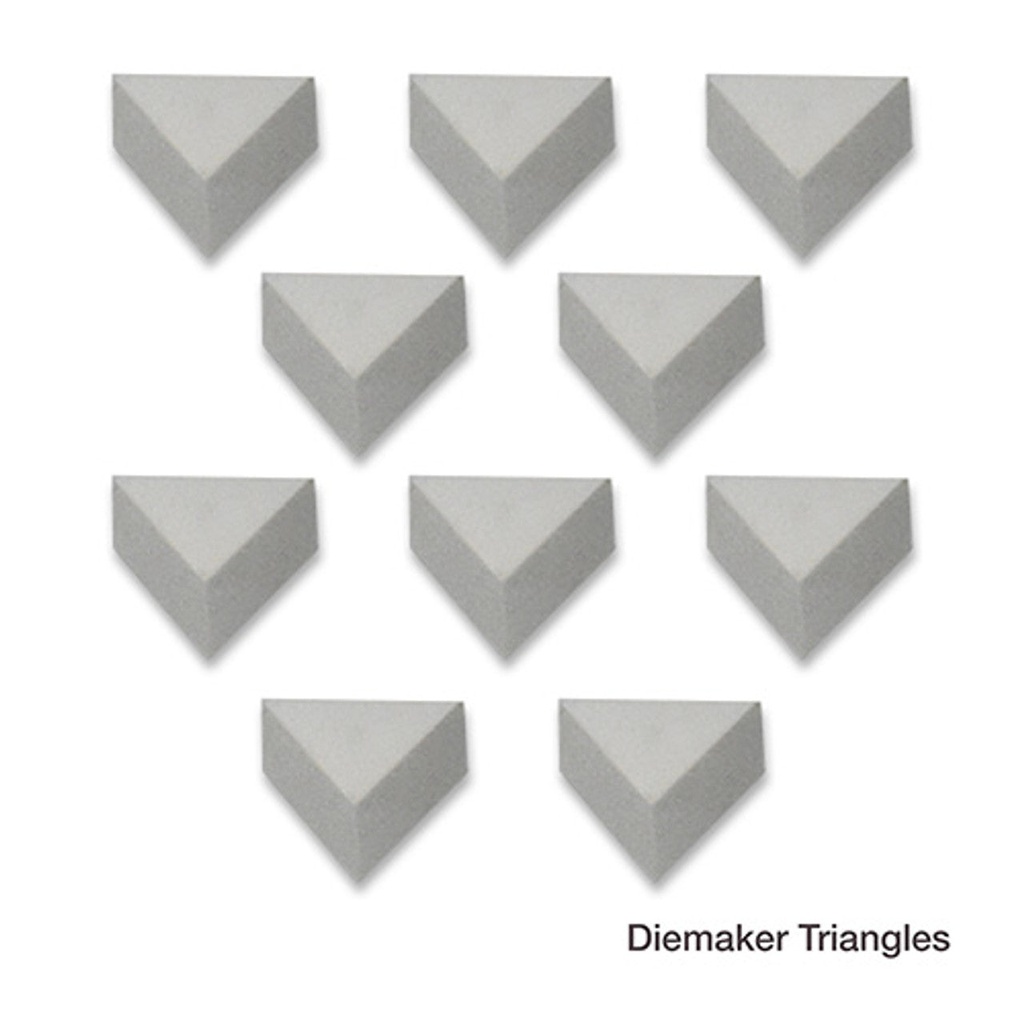 Diemaker Laps 1/2" Triangle x 3/16" 400 grit (Pack of 10)
