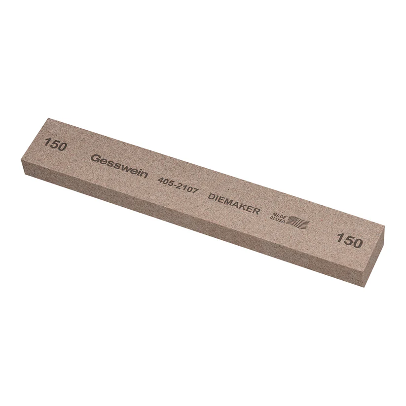 [405-2107] Gesswein® Diemaker Stones - 1" x 1/2" x 6", 150 Grit  (Pkg. of 6)