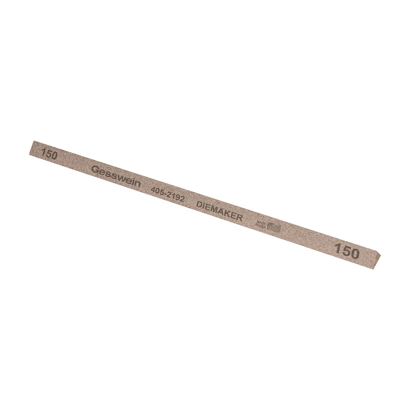 [405-2192] Gesswein® Diemaker Stones - 1/4" Triangle x 6", 150 Grit  (Pkg. of 12)