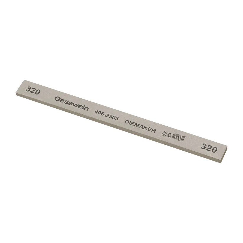 Gesswein® Diemaker Stones - 1/2" x 1/8" x 6", 320 Grit  (Pkg. of 12)
